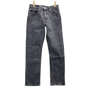 Levis Premium 501 Jeans Women's 27x28 Black Skate Streetwear Y2k 90s Boho Grunge